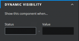 Dynamic Visibility Properties Drawer