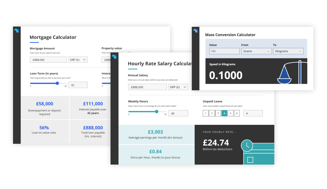 Get started with our free calculator templates