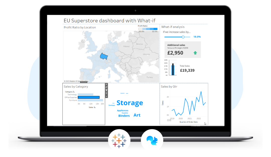 Adding Squirrel365 content to Tableau