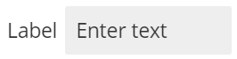 Label Added to Text Input field