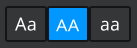 Capitalisation selection panel